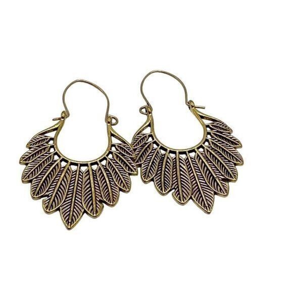 On sale. Retro style antique copper handmade earringsSpecial offer on this item - Picture 2 of 5